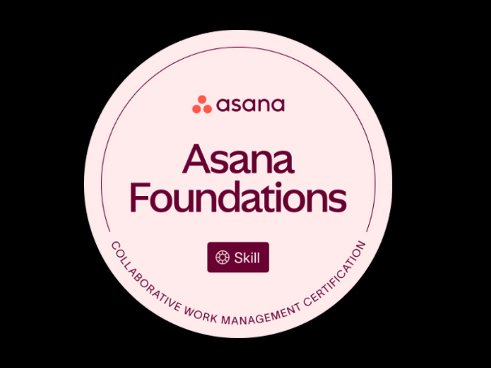 Asana badge for Willie Buehler.